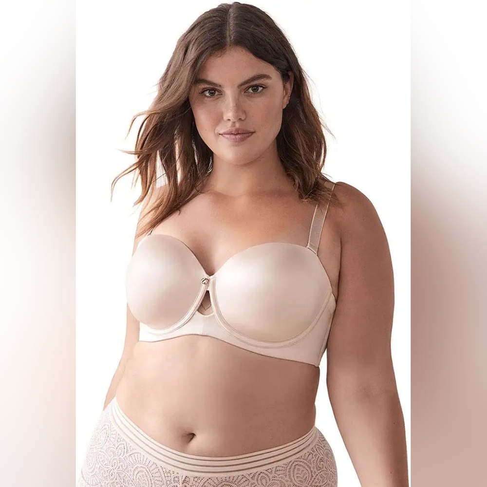 Ashley Graham Bra Convertible Strapless Phenomenon Padded Underwire NWT 40DDD